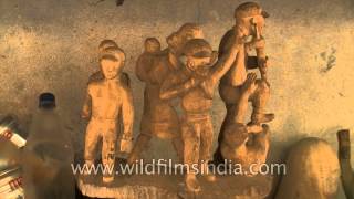 Wood carving by L. Tumphio Lotha from Englan village, Wokha