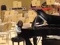 Yuja Wang rehearsing at Boston Symphony Hall