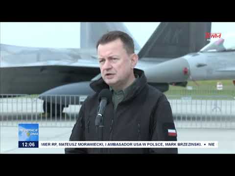 Premier M. Morawiecki oraz wicepremier M. Błaszczak odwiedzili 32. Bazę Lotnictwa Taktycznego w Łasku