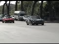 Dozens of Maserati cars in Rome Italy