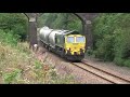 Sharnbrook freight workings, 28 August 2008