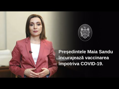 Президент Майя Санду призвала граждан вакцинироваться от COVID-19: «Только вместе, плечом к плечу мы сможем справиться с бедой»