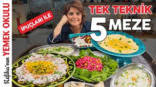 1 TEKNİK 5 MEZE 🤩 YILBAŞI SOFRASI MEZE ÇEŞ�