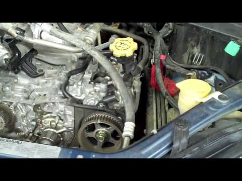 how to change fan belt on subaru impreza
