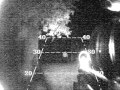 Range testing of infrared flashlight - night vision