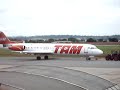 Como é a preparação para decolagem de um fokker 100 da Tam no aeroporto Santa Genoveva em Goiânia...