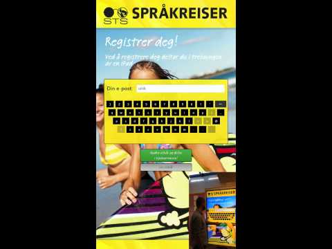 Språkreiser - Interaktiv reklame for STS språkreiser, hvor brukeren ved å delta i en enkel quiz kan vinne en iPad. En positiv enkel quiz gir brukeren involvering i merkeva...