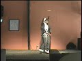 Parveneh dancing at showcase having a good time