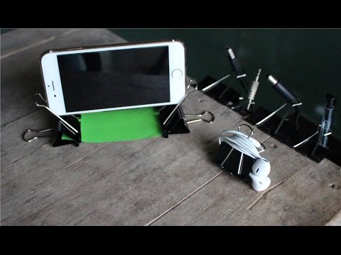 11 Leben Hack Dinge, die Sie mit Binder Clips tun können