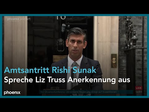 Rishi Sunak zum Amtsantritt als britischer Premierminister  Großbritanniens