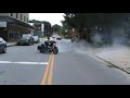 Burnout, smokeshow, 2005 Harley Electraglide, Connecticut. Got to get a new tire!!
