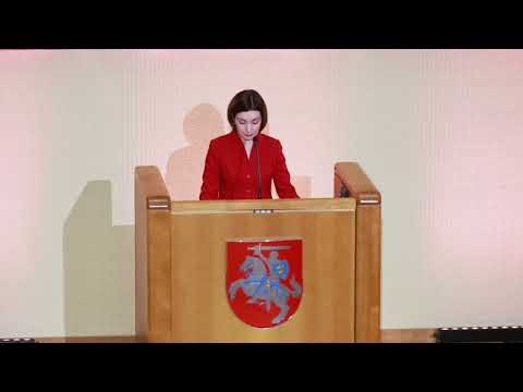 Президент Майя Санду на пленарном заседании парламента Литвы: «Вы подали нам пример в 1990 году. Пожалуйста, помогите нам последовать ему сейчас»
