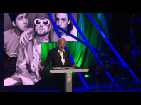 Rock Hall-Michael Stipe Inducts Nirvana