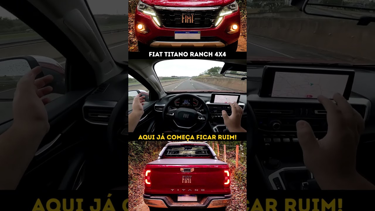 Aqui vamos trocar de rodovia e perceber que 100 km/h ela já começa com os problemas... #fiattitano