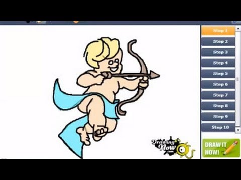 how to draw cupid