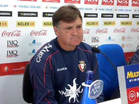Camacho hablando del emparejamiento de Copa Xerez-Osasuna