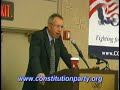 At a recent Constitution Party National Committee Meeting which was held in Newark, New Jersey, Marshall L. LaRosa, PhD gave a speech regarding the US Constitution. Professor DeRosa teaches political science at the Florida Atlantic University. Professor DeRosa is also running for the US Senate as a candiidate from Florida in 2010. His speech was titled 