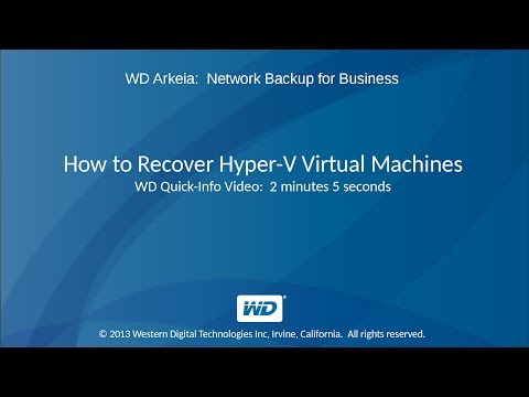 how to recover hyper-v virtual machine