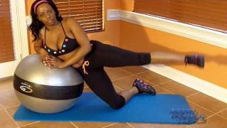 The simplest butt and thigh workout at home - lifts on ball