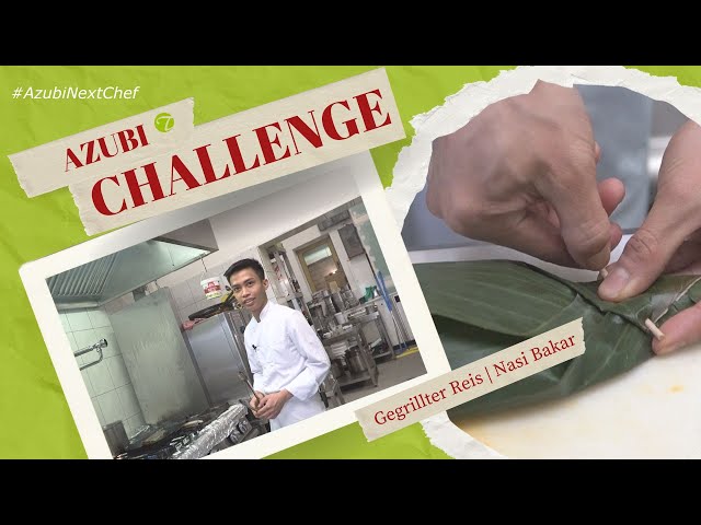 Gegrillter Reis im Bananenblatt | Nasi Bakar | Azubi Challenge
