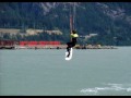 Kite boarding & flying wind surfing Squamish near Vancouver