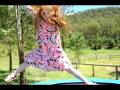 thea on the trampoline @ the shed