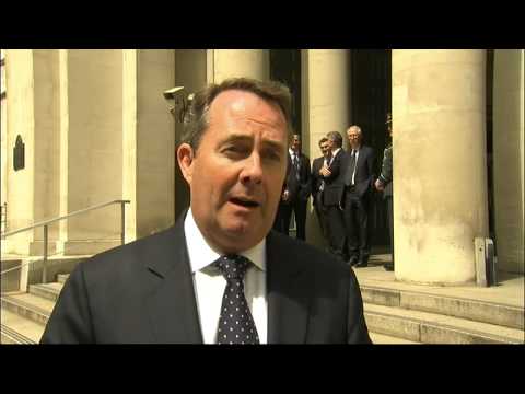 0 Dr Liam Fox – Secretary of State for Defence