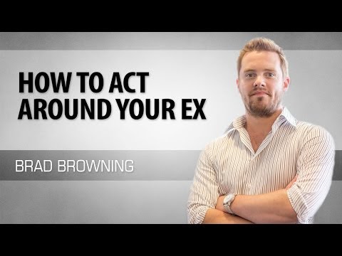 how to react around your ex