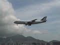 Cathay Pacific Boeing 747 crosswind landing Hong Kong Kai Tak Airport ?? ???? Cathay Pacific Boeing 747 crosswind landing Hong Kong Kai Tak Airport ?? ????