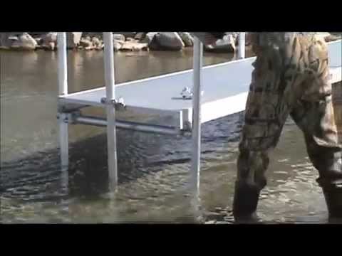 how to sink posts for a dock
