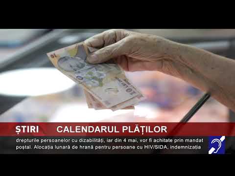 Calendarul plăților