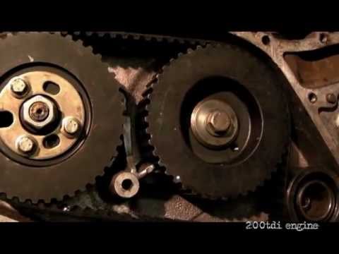 Land Rover 200tdi Engine timing belt replacement with front cover removed