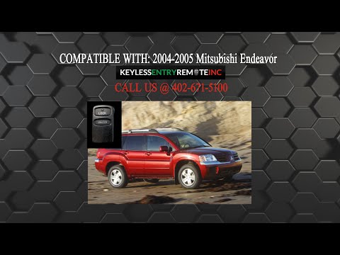 How To Replace Mitsubishi Endeavor Key Fob Battery 2004 2005