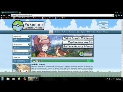 how to register in pokemon world online