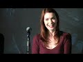 She CAN take a joke! Blizzcon 08, at the guild panel on saturday, Jeff lewis had been cracking jokes all day about how he was lvl 70, and rubbing it in at felicia day, who is still 68. WELL! God bless her if thats her angry face, cause shes still pretty when shes angry! And she took that punch with a smile!