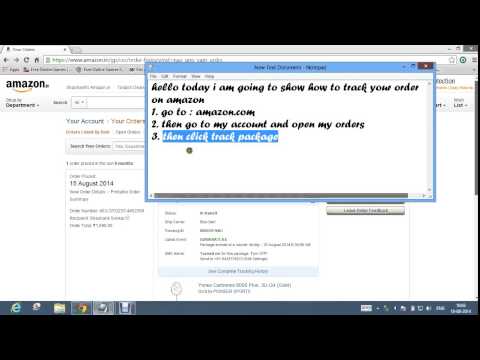 how to track order in amazon