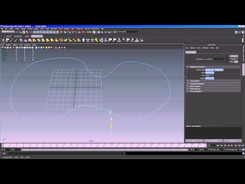 how to attach object to curve maya