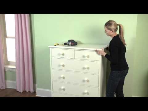 how to fasten furniture to the wall