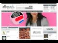 Apple iPod shuffle ad on allmusic.com