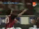 gol 1-0 di Dinho nel derby milan inter 28 09 08