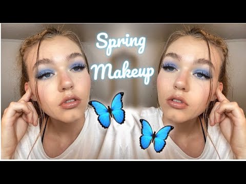 Baby Blue Spring Makeup 🦋