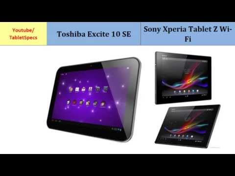 Toshiba - Toshiba Excite 10 SE to Sony Xperia Tablet Z Wi-Fi, full comparison : Excite 10 SE - Xperia Tablet Z Wi-Fi, Full Phone Specs Comparison; Quad-core, 1.5 GHz, ...