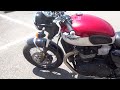 トライアンフ BONNEVILLE T100 【マル得車両】Bonneville T100 2023年モデル サイドバック
