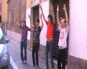 carpacho rehearsing their dance moves in the street (part ii)