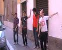 carpacho rehearsing their dance moves in the street (part ii)