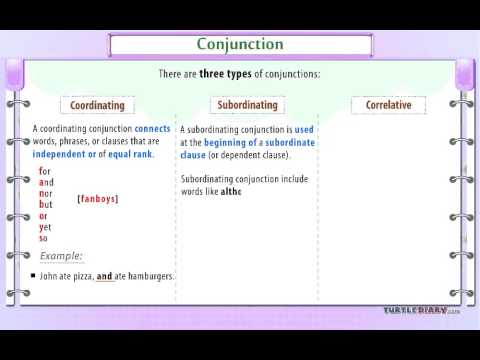 3 Types of Conjunctions : What They Are & How They're Used *Grammar for Kids*