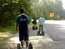 Katrin und Thomas mit Kindern auf Segway in Bad Saarow