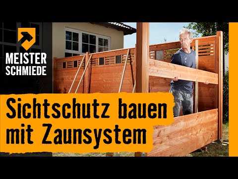 Sichtschutz bauen mit Zaunsystem | HORNBACH Meisterschmiede