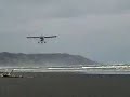 Landing airplane on the beach - Zenair STOL CH 701