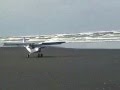 Landing airplane on the beach - Zenair STOL CH 701